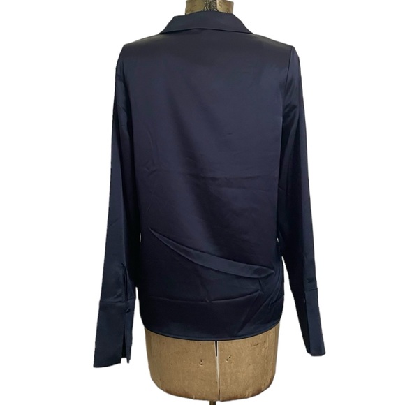 House of Harlow Silk Effect Open Front Blouse NWT - Picture 4 of 8